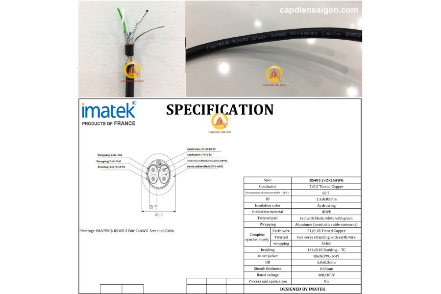 Cáp RS485 2 Pair Imatek: Giải Pháp Truyền Tải Tín Hiệu Chuyên Nghiệp Cho Hệ Thống Công Nghiệp Hiện Đại