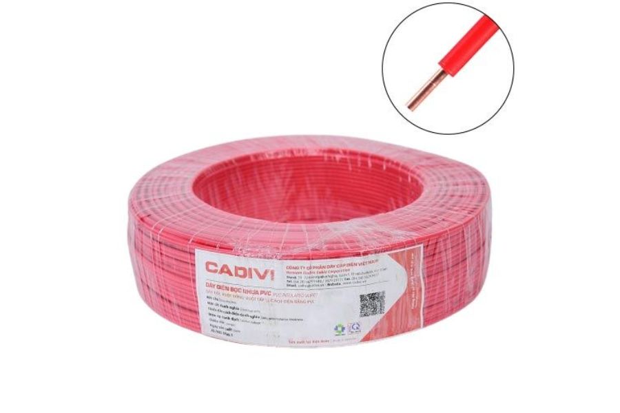 Dây Điện Bọc Nhựa CADIVI 10.0 PVC - 450/750V, TCVN 6610-3: Giải Pháp Tối Ưu Cho Hệ Thống Điện Công Nghiệp